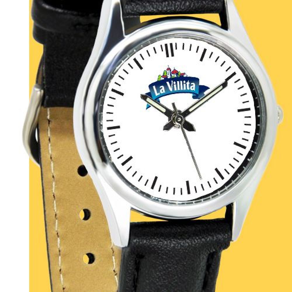 RELOJ CON BISEL DELGADO Y CORREA PIEL NEGRA INLUYE ESTUCHE DE CARTON (CAJITA) NEGAMI $35.00 SI QUIERES ESTUCHE DE ALUMINIO  CABALLERO Y DAMA imagen